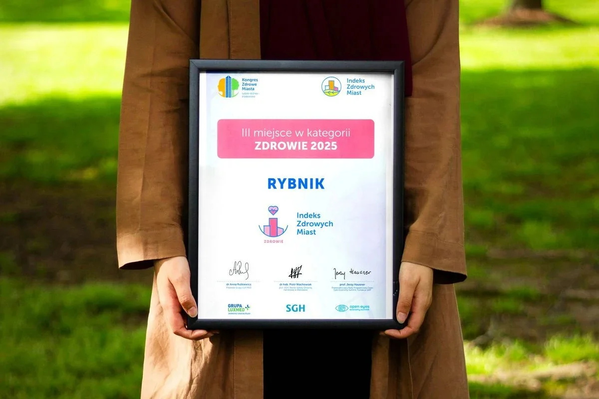 Rybnik w czołówce Indeksu Zdrowych Miast – 3. miejsce w kategorii zdrowie