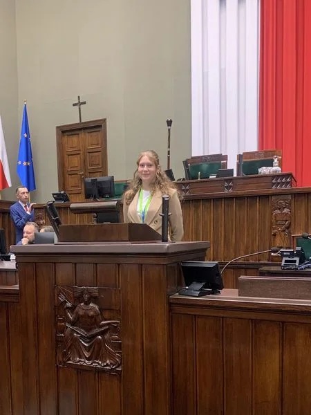 Rybniccy uczniowie w Sejmie – spotkanie z astronautą i lekcja obywatelskości