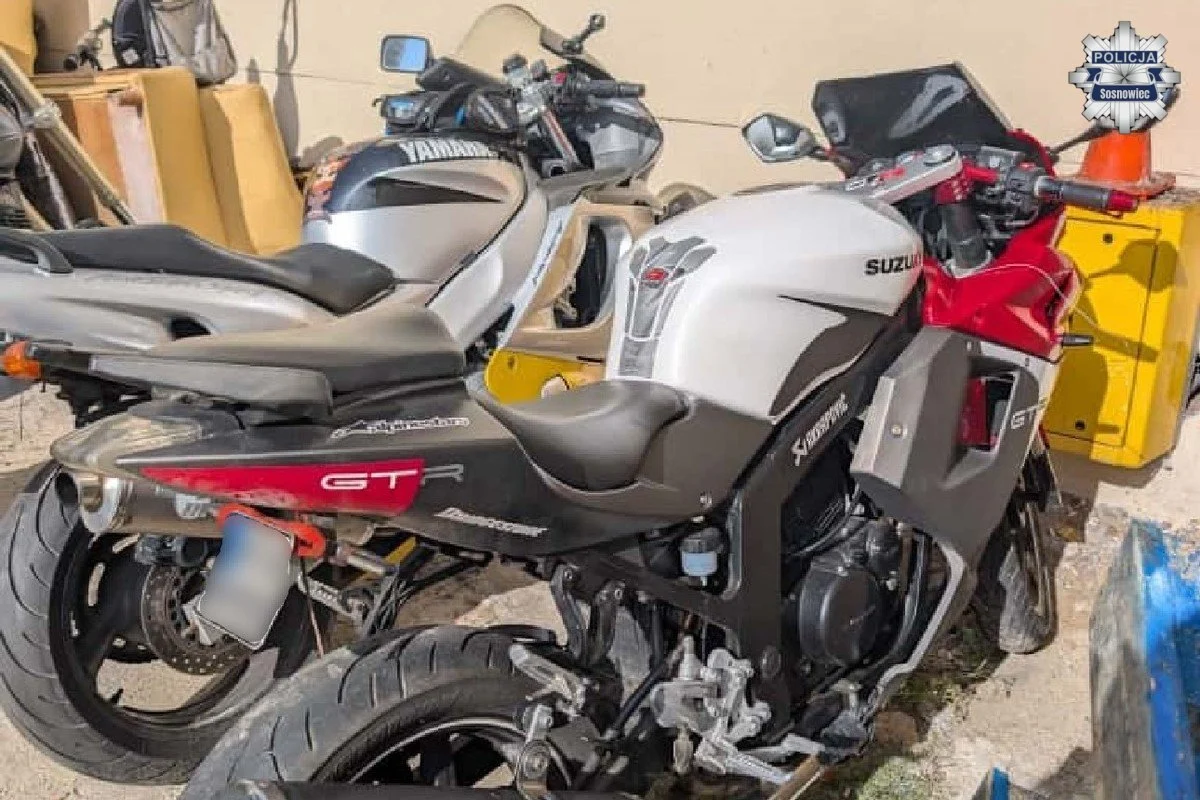 Kryminalni z Sosnowca zatrzymali złodziei motocykli i skuterów. Odzyskano jednoślady