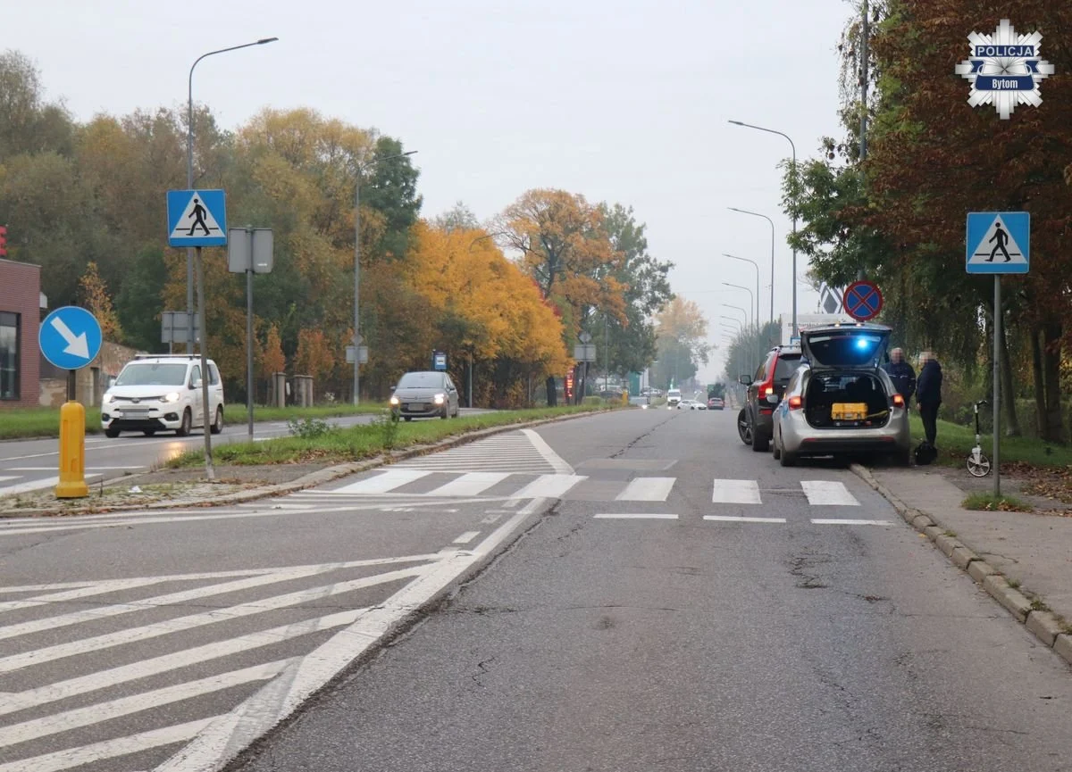 Wypadek na przejściu dla pieszych w Bytomiu. Piesza została zabrana do szpitala