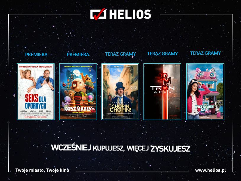 Październikowe premiery w kinach Helios