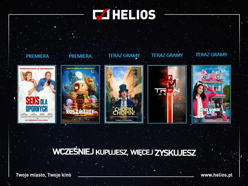 Październikowe premiery w kinach Helios