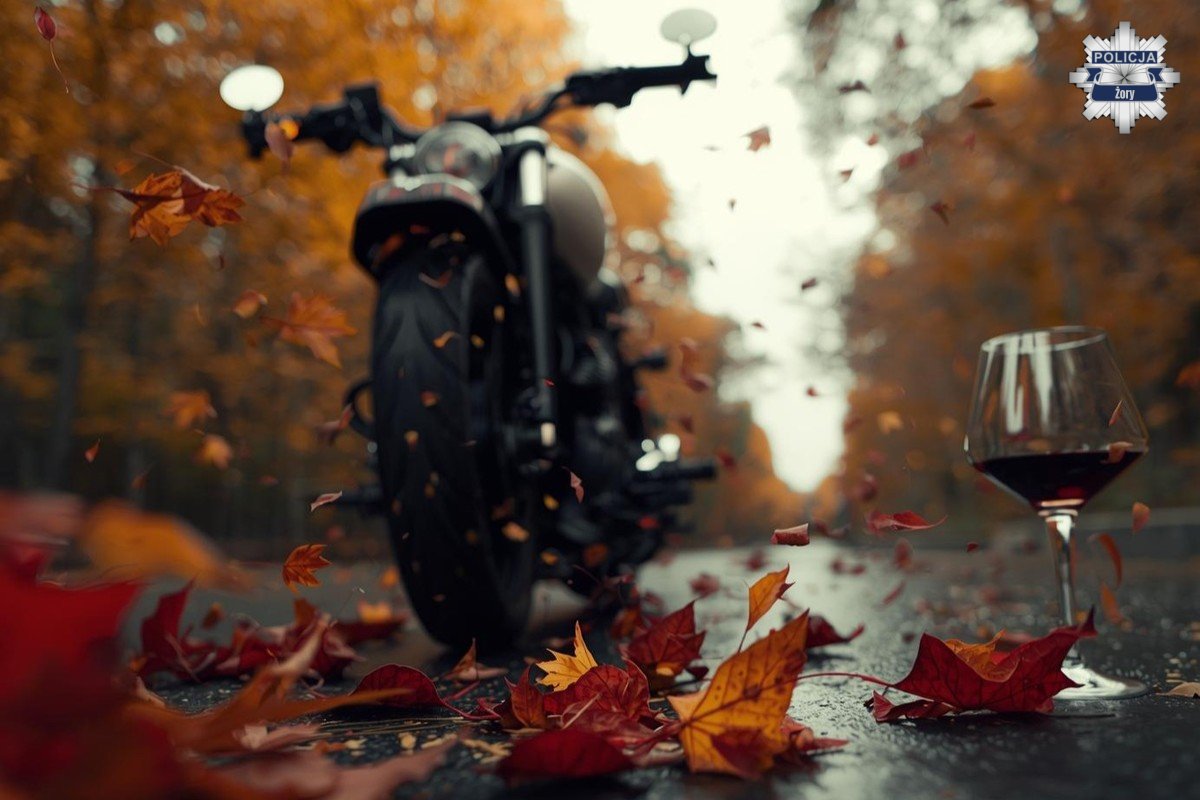 Motocyklista z Żor pożegnał sezon w złym stylu. 1,5 promila i brak uprawnień