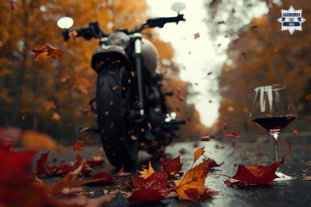Motocyklista z Żor pożegnał sezon w złym stylu. 1,5 promila i brak uprawnień