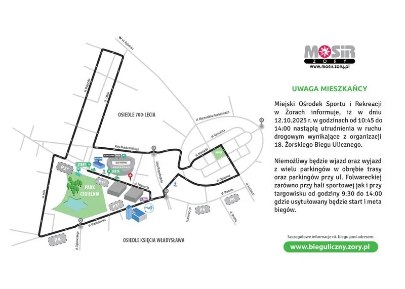Zmiany w rozkładzie jazdy z okazji 18. Żorskiego Biegu Ulicznego – sprawdź szczegóły