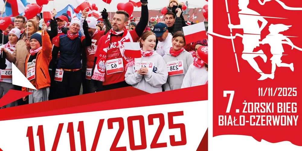 VII Bieg Biało-Czerwony w Żorach – zapisz się na bieg z okazji Święta Niepodległości
