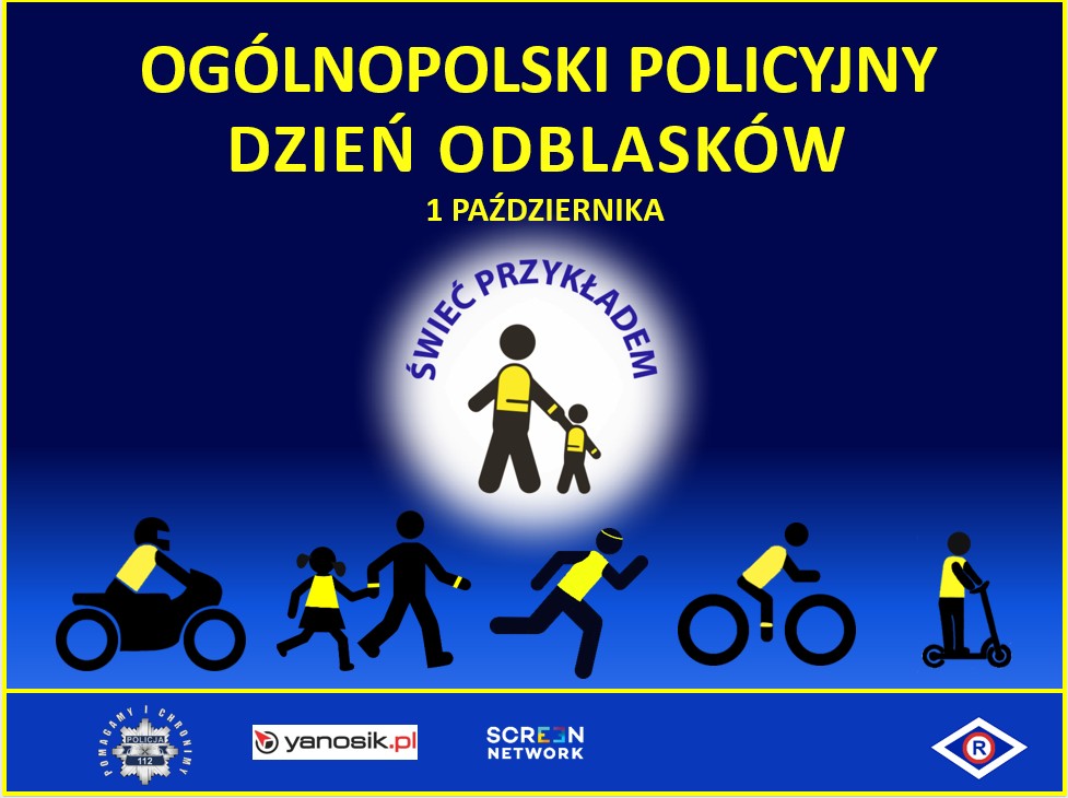 Świeć przykładem - noś odblaski! Rusza akcja edukacyjna Policji