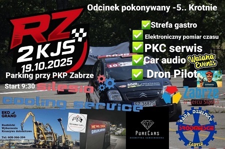 2. KJS Rally Zabrze już 19 października! Rajdowe emocje wracają do serca Śląska