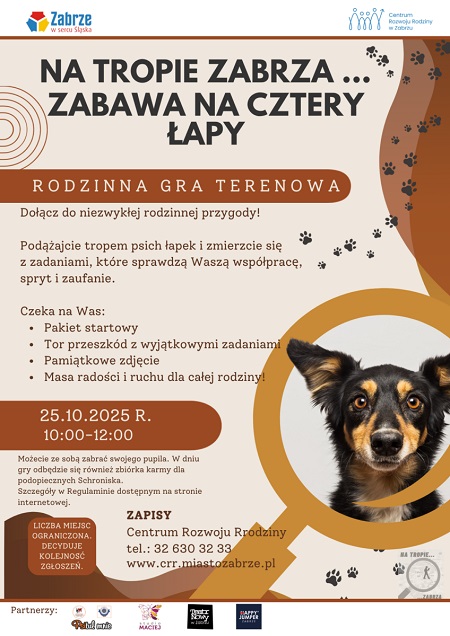 Na tropie Zabrza – rodzinna gra terenowa z sercem dla zwierząt