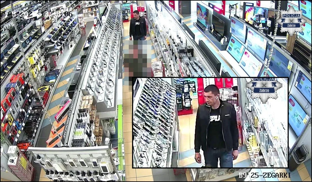 Policja publikuje wizerunek sprawcy kradzieży