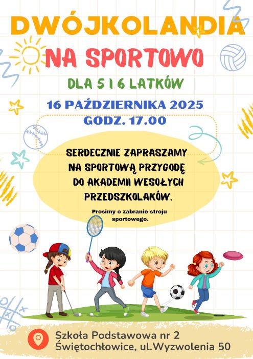 Pierwsze zajęcia w ramach Dwójkolandii już jutro! Zaproszenie dla przedszkolaków