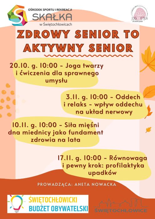 Już niebawem ruszy cykl dodatkowych zajęć „Zdrowy senior to aktywny senior”