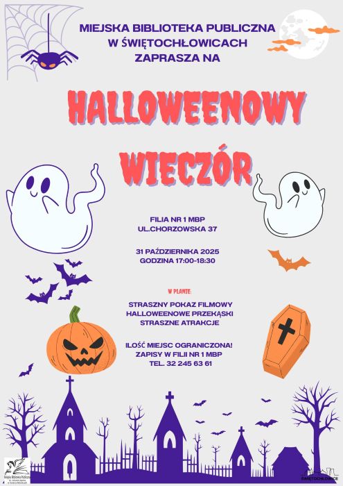 Przed nami Halloweenowy Wieczór w bibliotece w Świętochłowicach