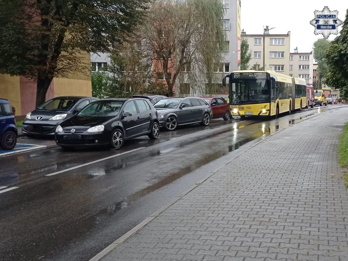 Karambol w Chorzowie: kierowca autobusu stracił prawo jazdy po kolejnym wypadku