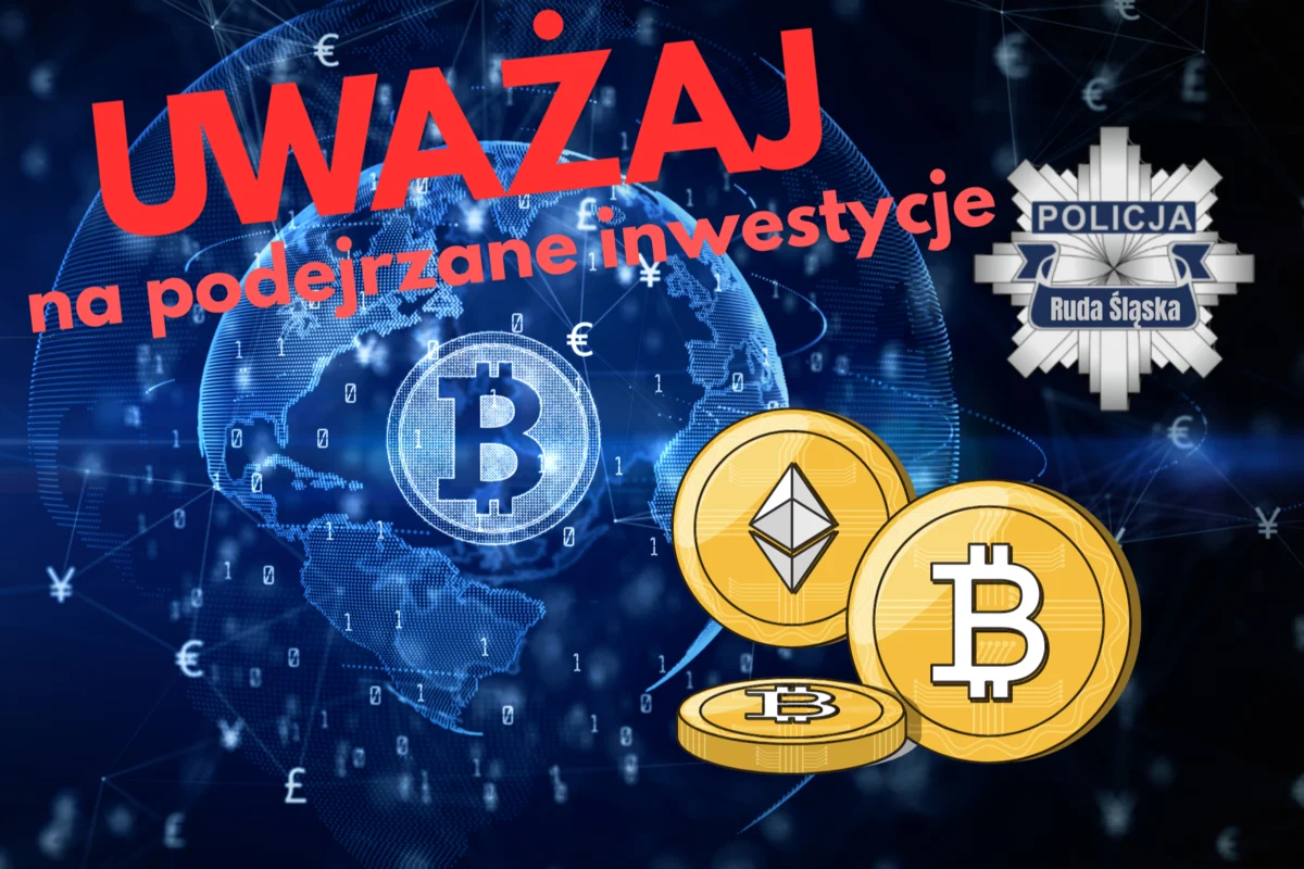 Stracił 380 tysięcy złotych – oszustwo inwestycyjne w kryptowaluty w Rudzie Śląskiej