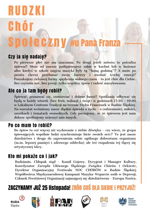 Przyjdź dziś na próbę Chóru Społecznego!