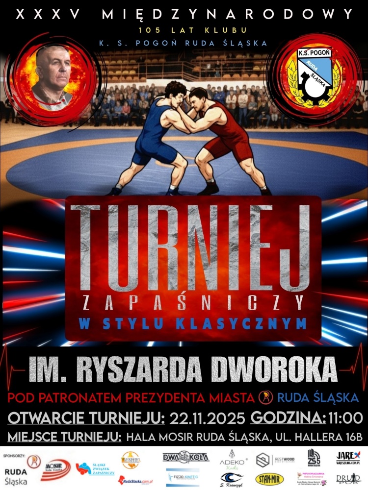 XXXV Międzynarodowy Turniej Zapaśniczy im. Ryszarda Dworoka przed nami!