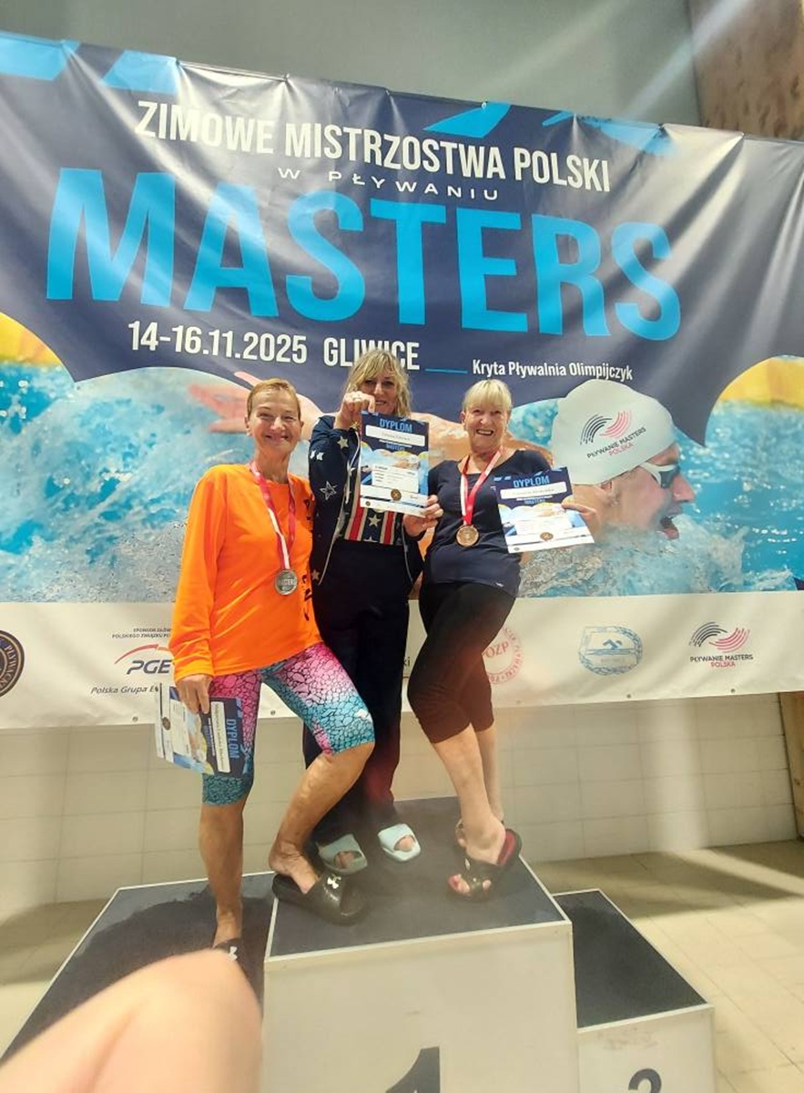 Genowefa Drużyńska z Rudy Śląskiej z medalami Zimowych Mistrzostw Polski Masters!