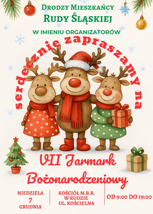 VII Jarmark Bożonarodzeniowy w Rudzie już za tydzień – sprawdź program!