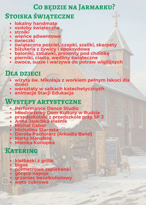 VII Jarmark Bożonarodzeniowy w Rudzie już za tydzień – sprawdź program!