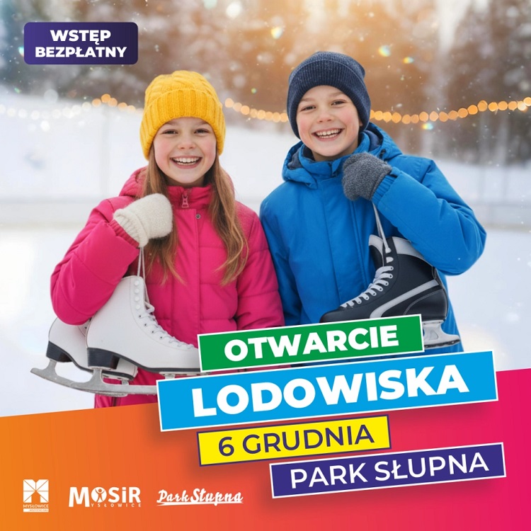 Wielkie otwarcie lodowiska w Mysłowicach – świąteczna zabawa na świeżym powietrzu / fot. MOSiR Mysłowice