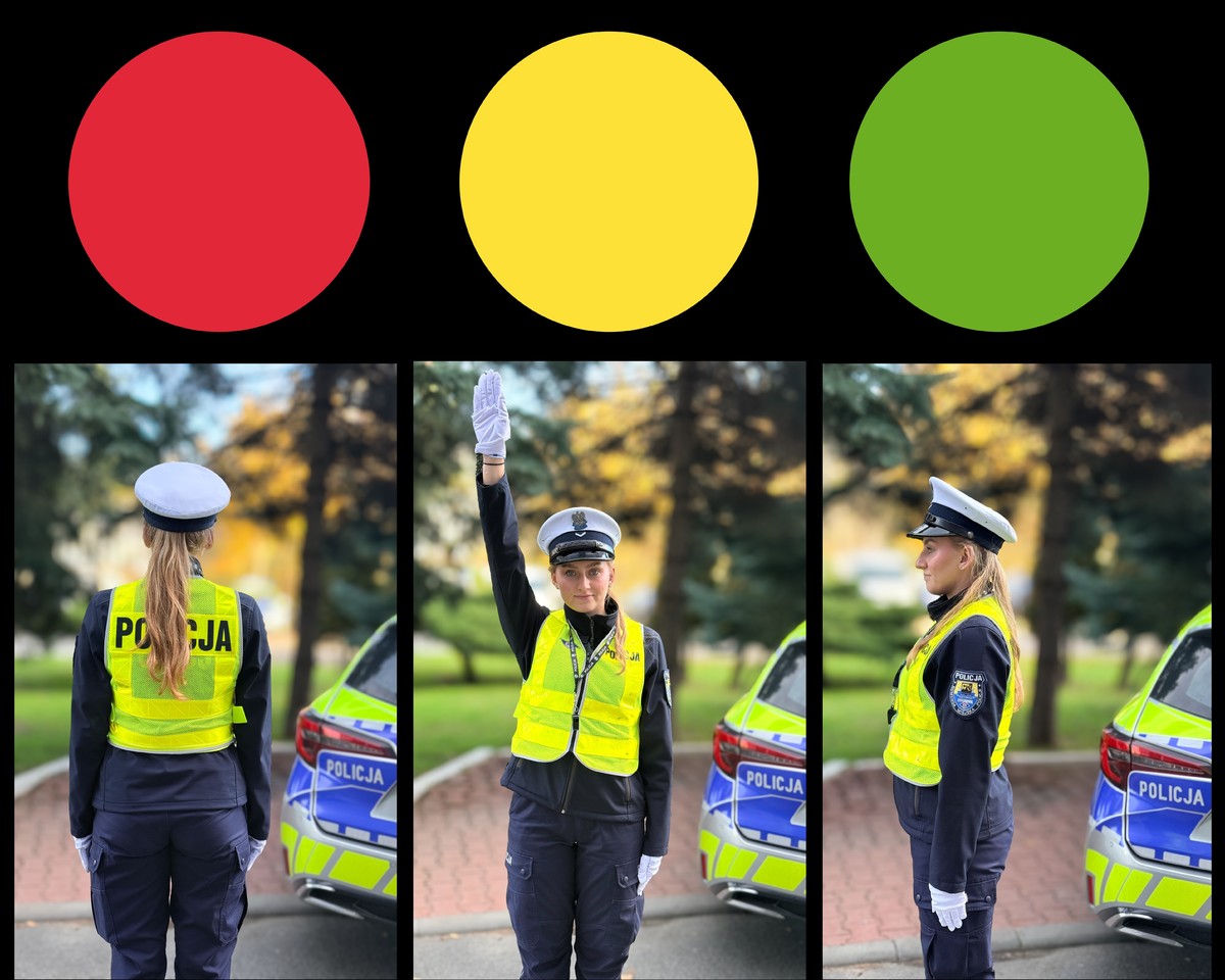 Policjant kieruje ruchem? Przypominamy najważniejsze zasady