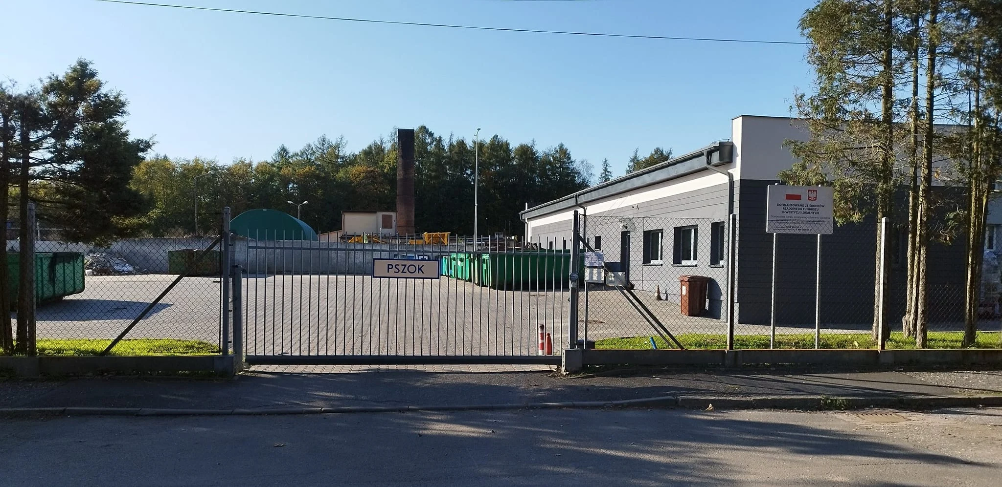 Przerwa techniczna w punkcie selektywnego zbierania odpadów w Wodzisławiu