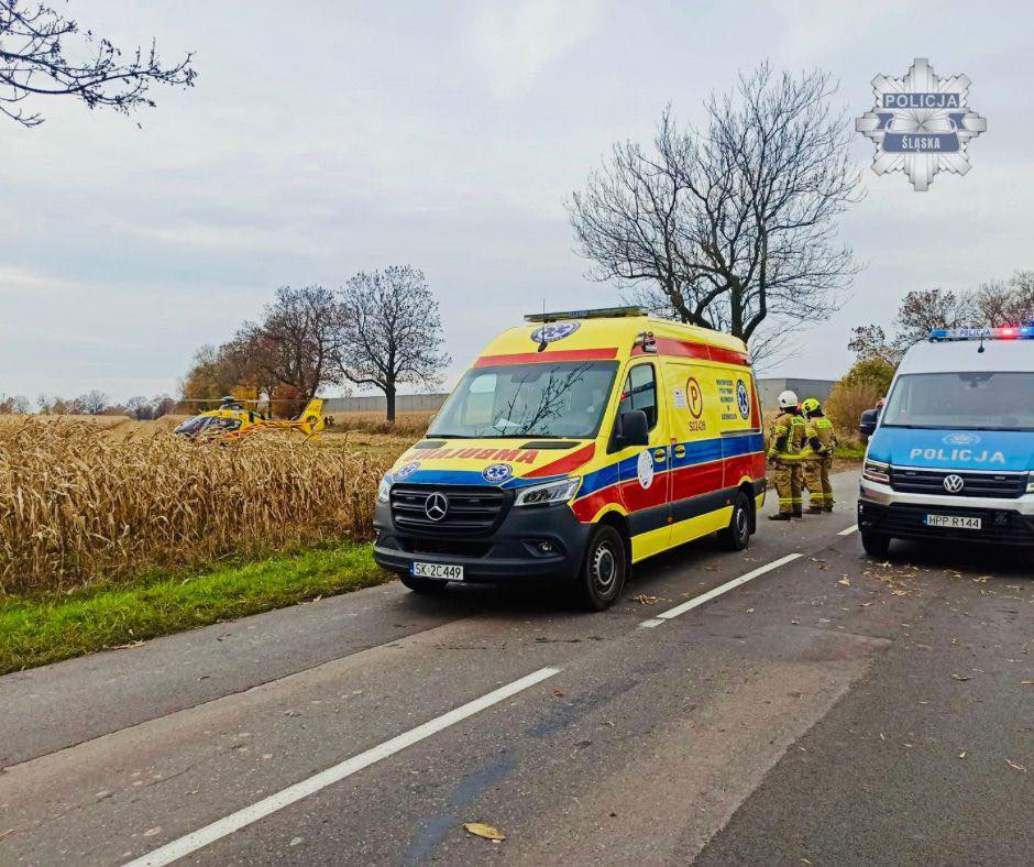 Tragiczny wypadek w Stanowicach. Nie żyje 41-letni motocyklista