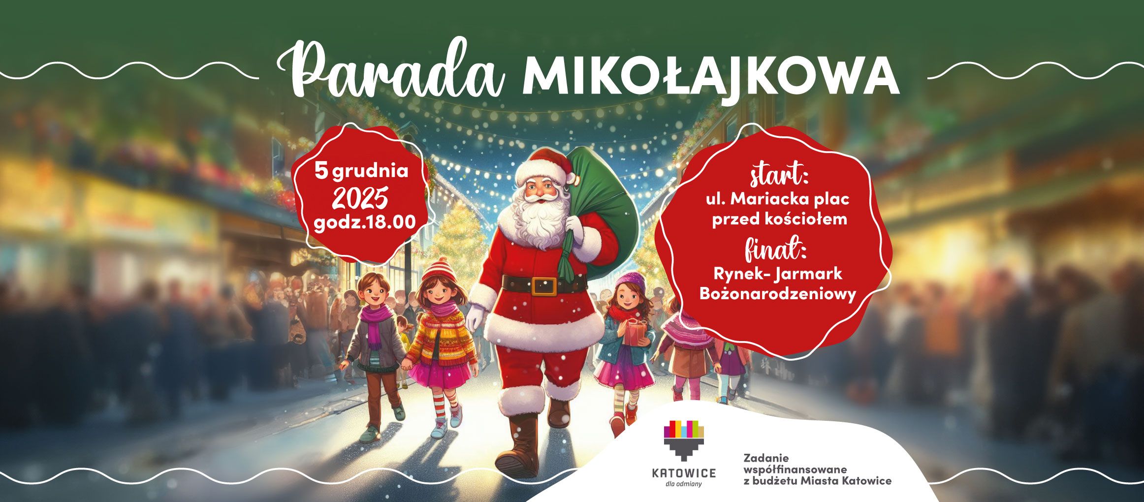 Parada Mikołajkowa w Katowicach