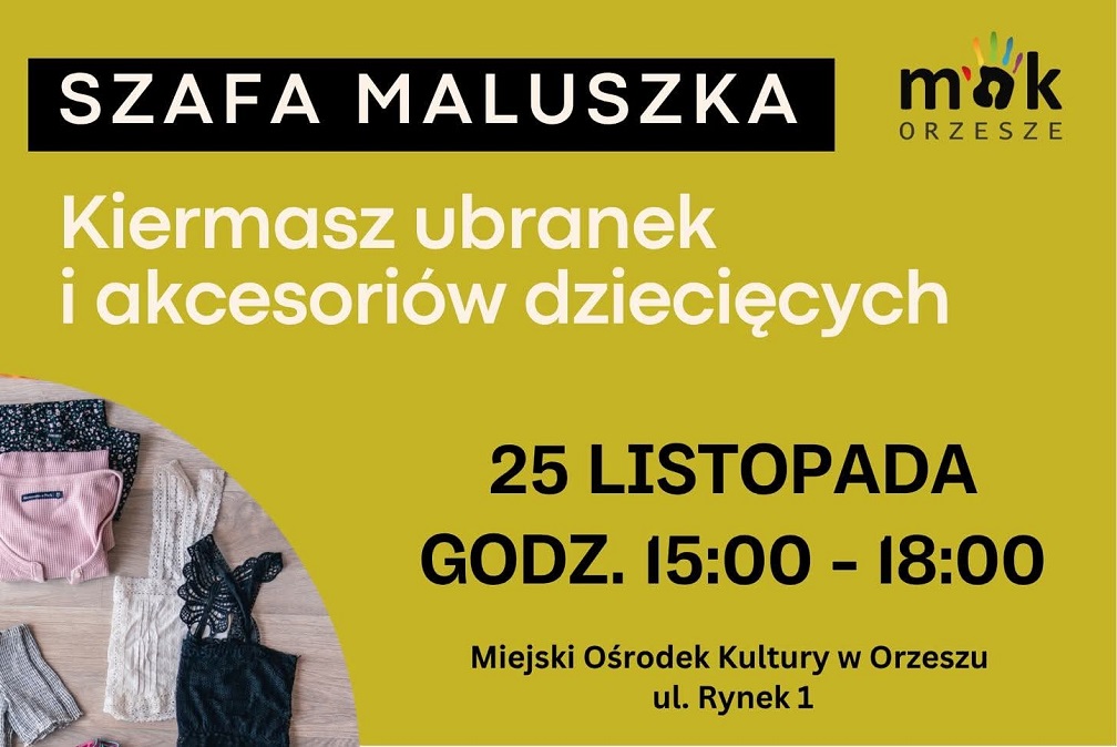 Kiermasz ubranek dziecięcych w Orzeszu – podaruj rzeczom drugie życie!