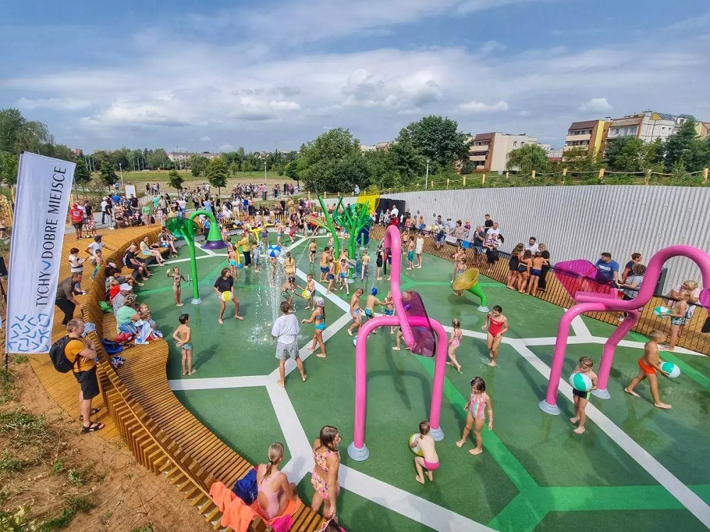 Tyski Wodny Plac Zabaw z tytułem najlepszej przestrzeni publicznej w regionie