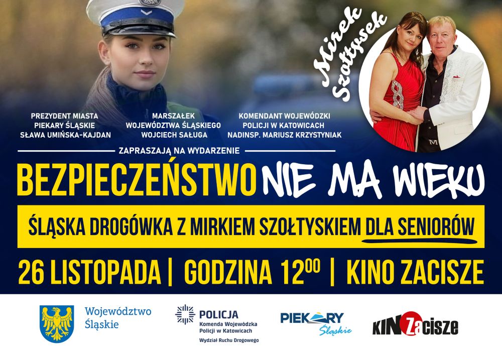 Koncert „Bezpieczeństwo nie ma wieku” z Mirkiem Szołtyskiem dla seniorów