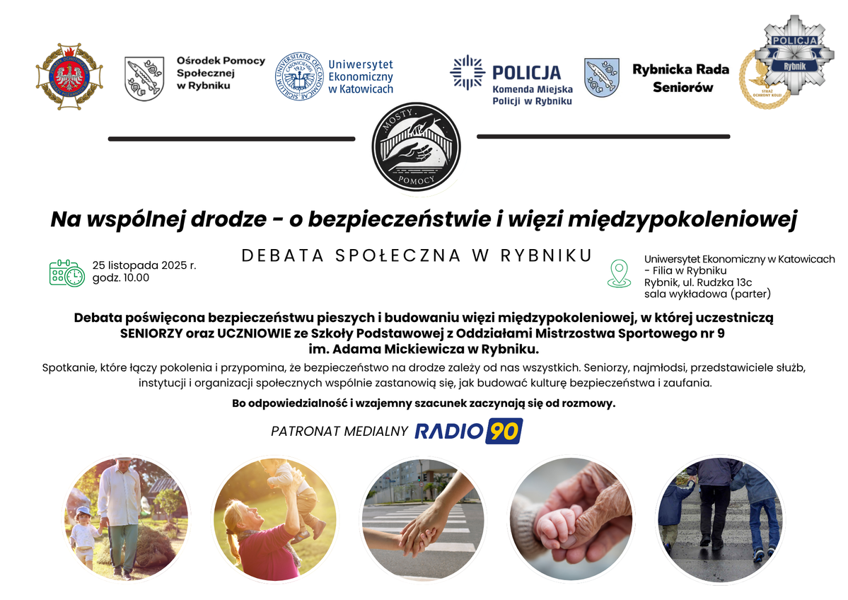 Zaproszenie na debatę o kulturze bezpieczeństwa na drogach w Rybniku