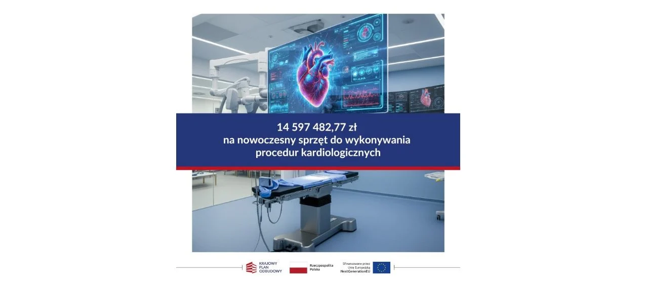 Gliwicki szpital zmodernizuje kardiologię. Blisko 15 mln zł z Krajowego Planu Odbudowy