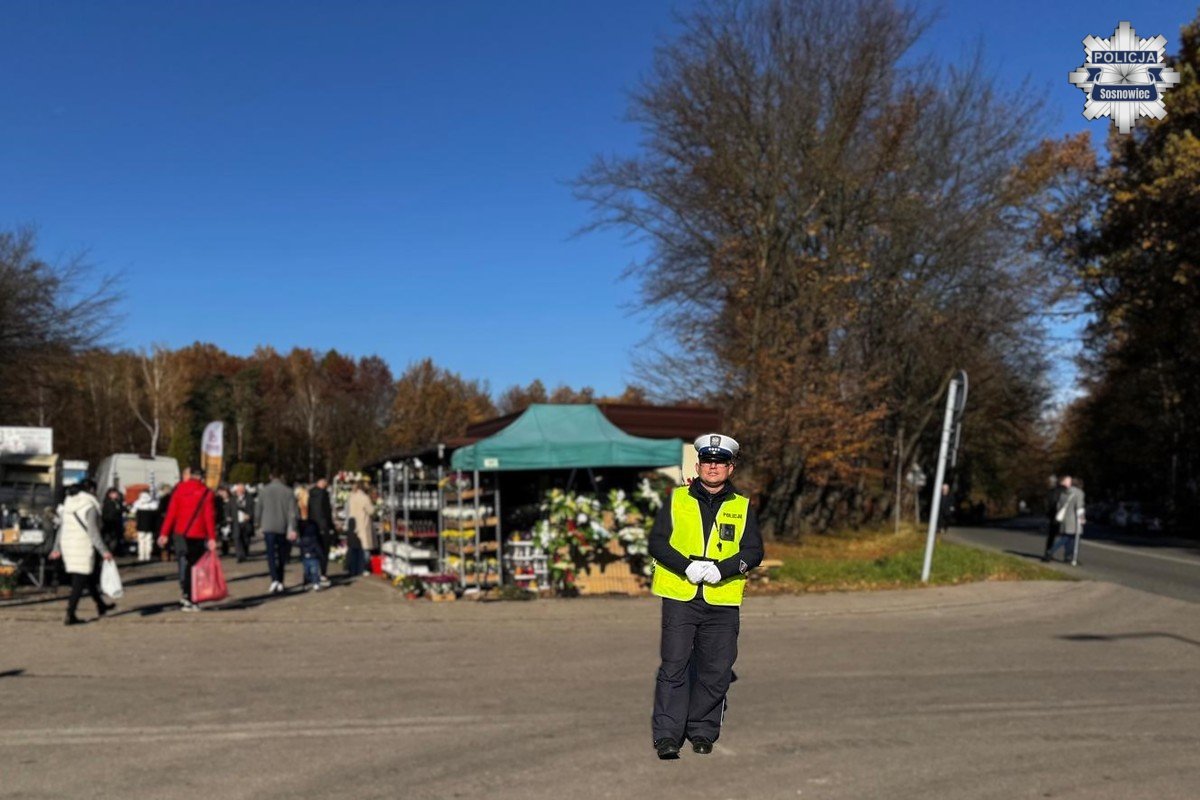 Bezpieczny weekend Wszystkich Świętych w Sosnowcu – policja podsumowuje działania