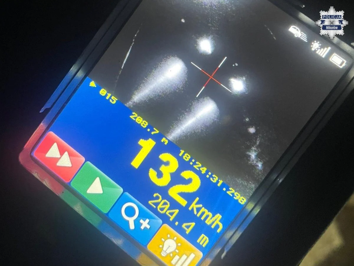 Mikołów: 132 km/h w terenie zabudowanym – kierowca stracił prawo jazdy