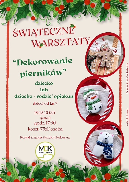 Świąteczne warsztaty dekorowania pierników w Mikołowie. Zapisy już trwają