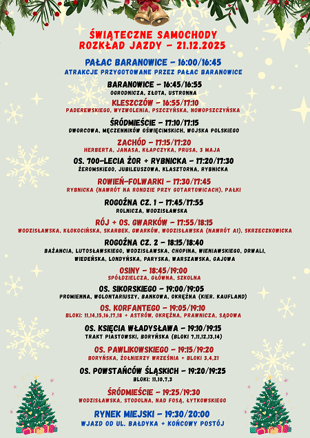 Świąteczne Samochody wracają do Żor. W tym roku zabawa potrwa dwa dni!