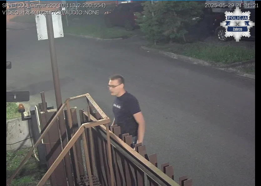 Zabrze: Policja publikuje wizerunek sprawcy gróźb karalnych i naruszenia ciała