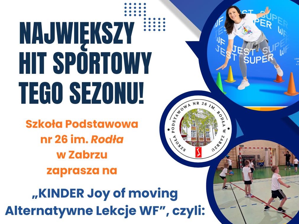 "Kinder Joy of Moving" – Alternatywne Lekcje WF z Moniką Pyrek w Zabrzu!