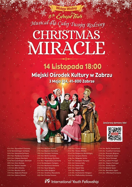 Magia świąt na scenie w Zabrzu. „Christmas Miracle” już w piątek – wstęp wolny!