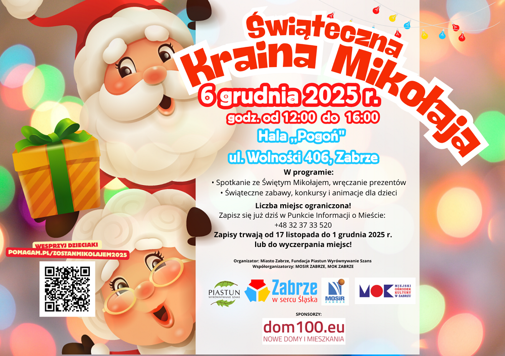Zabrze zaprasza na Świąteczną Krainę Mikołaja – wydarzenie pełne atrakcji dla całej rodzin
