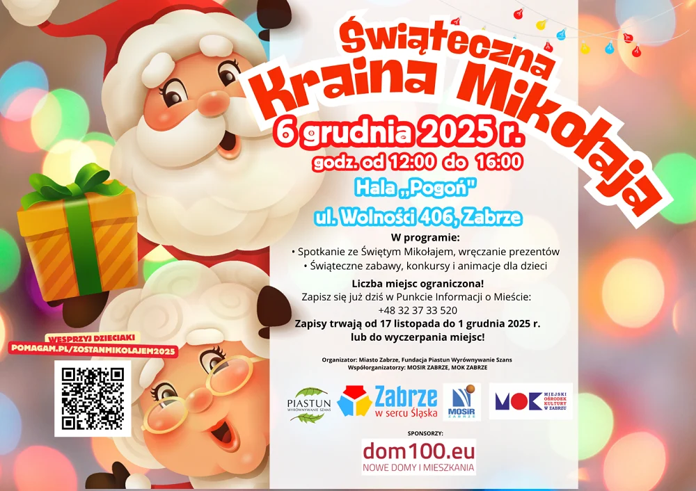 Zabrze zaprasza na Świąteczną Krainę Mikołaja – wydarzenie pełne atrakcji dla całej rodzin
