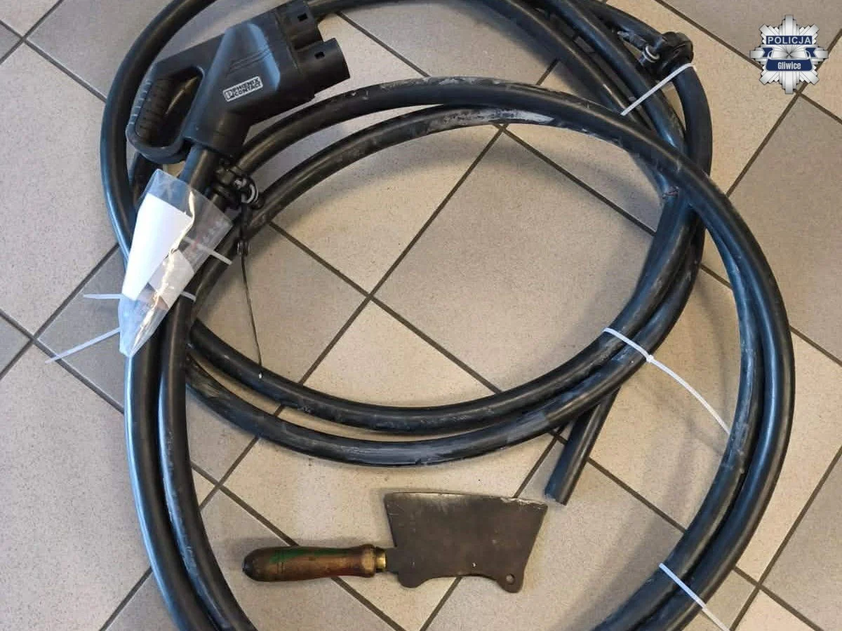Zatrzymani za kradzież kabli ze stacji ładowania pojazdów elektrycznych