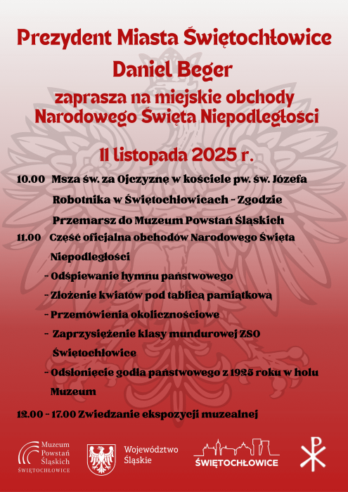 W Świętochłowicach odbędą się Miejskie obchody Narodowego Święta Niepodległości