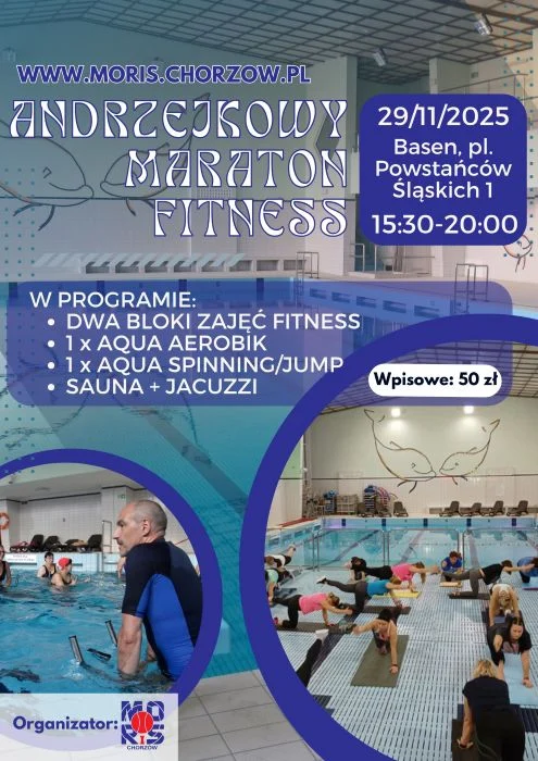 Fitness, aqua aerobik i relaks – Andrzejkowy Maraton w MORiS Chorzów już 29 listopada!