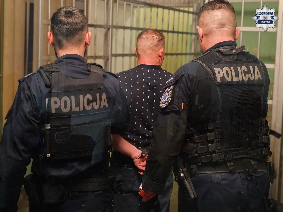 Agresywny mężczyzna zatrzymany w chorzowskim szpitalu – grozi mu do 8 lat więzienia