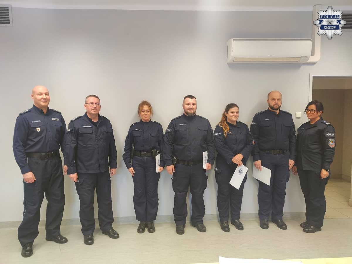 Awanse w chorzowskiej policji. Narada w KMP Chorzów podsumowała działania jednostki