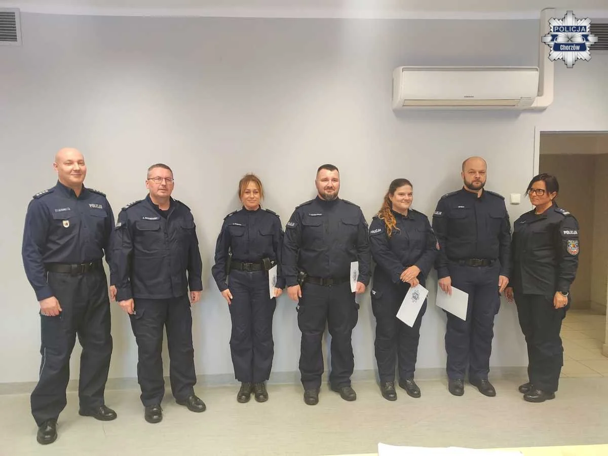 Awanse w chorzowskiej policji. Narada w KMP Chorzów podsumowała działania jednostki
