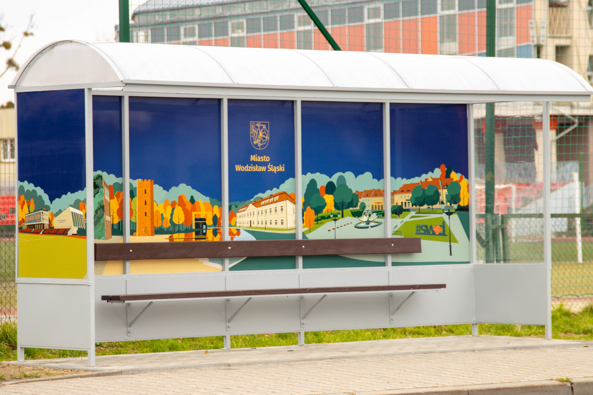 Nowa wiata przy ul. Pszowskiej z unikalnym designem Wodzisławia